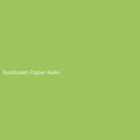 Rustikales Papier-Auto