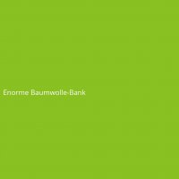 Enorme Baumwolle-Bank